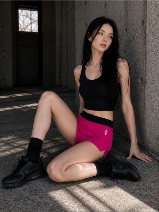 FP Movement by Free People Pants - FP Movement Free People Prajna Seamless Shorts Medium Malibu Pink Ribbed Yoga CC